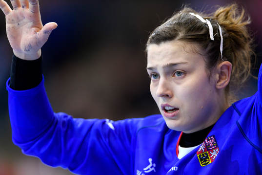 Tjeckiens Lucie Satrapova i matchen mellan Polen och