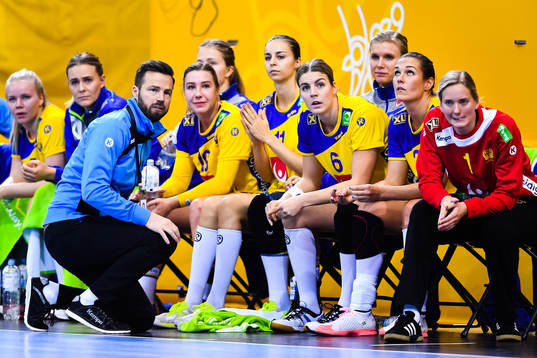 Sveriges förbundskapten Henrik Signell, Anna Lagerquist ,