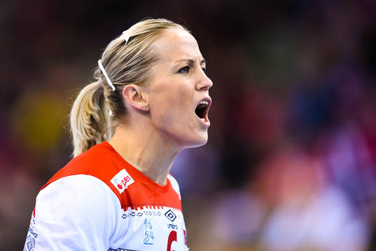 Norges Heidi Løke i matchen mellan Argentina och Norge