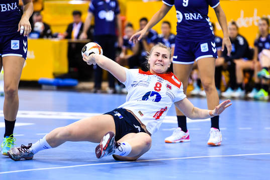 Norges Vilde Mortensen Ingstad  i matchen mellan Argentina