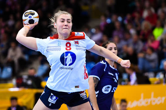 Norges Vilde Mortensen Ingstad  i matchen mellan Argentina