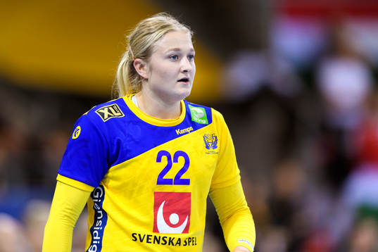 Sveriges Hanna Blomstrand i matchen mellan Ungern och