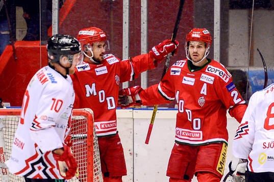 Modos Victor Ekarv och Emil Mohlin jublar