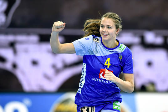 Sveriges Olivia Mellegård jublar