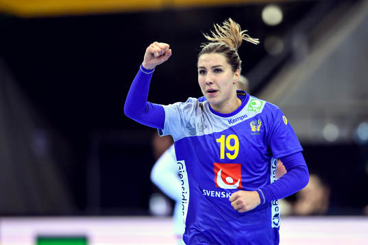 Sveriges Anna Lagerquist jublar