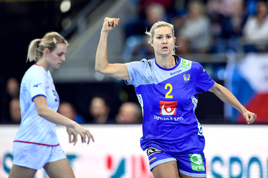 Tjeckiens Marketa Jerabkova deppar och Sveriges Ulrika Toft