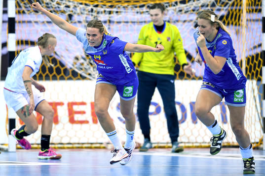 Sveriges Johanna Westberg jublar