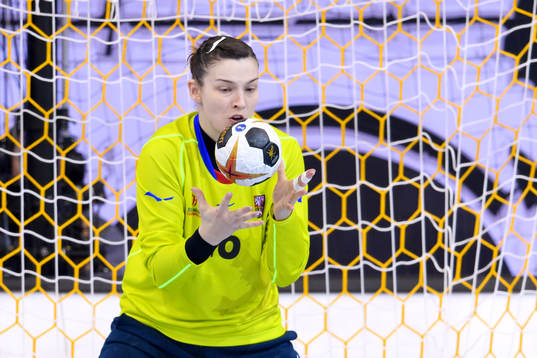 Tjeckiens Lucie Satrapova i matchen mellan Sverige och