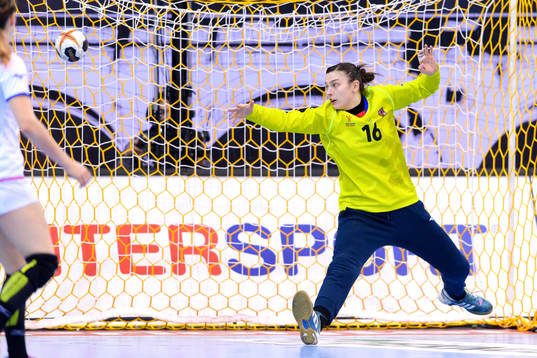 Tjeckiens Lucie Satrapova i matchen mellan Sverige och