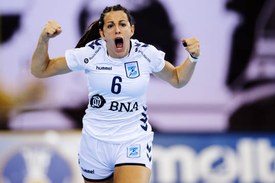Argentinas Luciana Yael Salvado jublar i matchen mellan