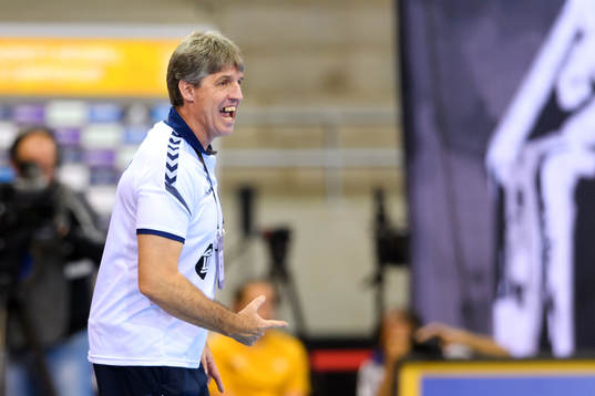 Argentinas förbundskapten Eduardo Peruchena i matchen