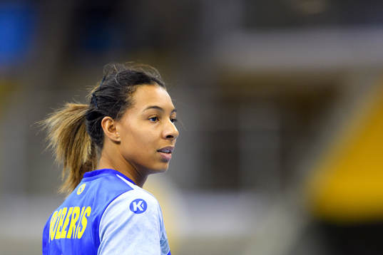 Sveriges Jamina Roberts i matchen mellan Sverige och