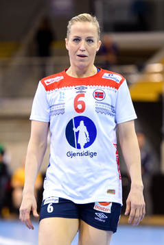 Norges Heidi Løke i matchen mellan Tjeckien och Norge