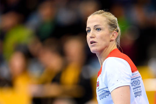 Norges Heidi Løke i matchen mellan Tjeckien och Norge