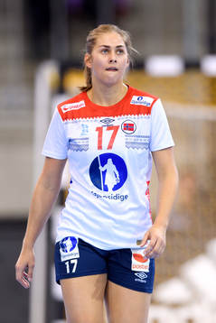 Norges Helena Gigstad Fauske i matchen mellan Tjeckien och