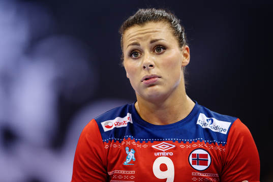 Norges Nora Mørk deppar i matchen mellan Norge och Sverige