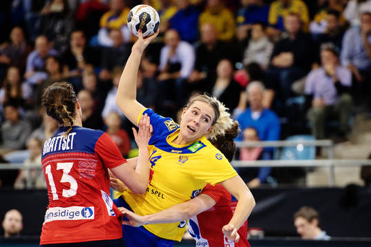 Sveriges Johanna Westberg i matchen mellan Norge och Sverige