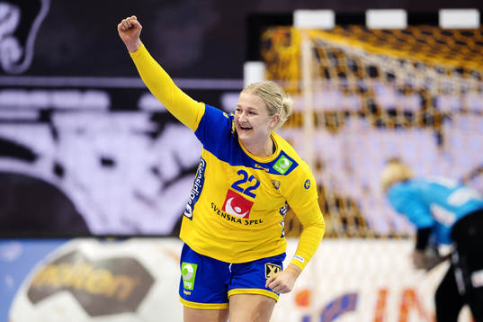 Sveriges Hanna Blomstrand i matchen mellan Norge och Sverige
