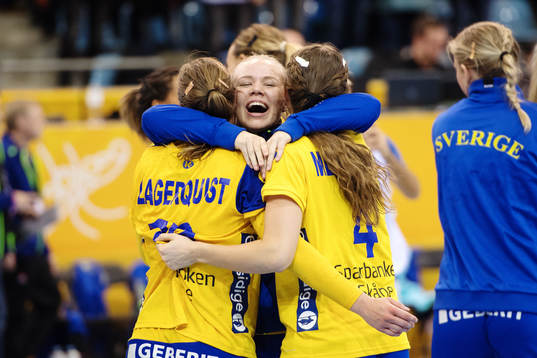 Sveriges Olivia Mellegård jublar