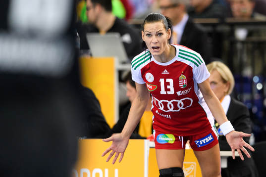 Ungerns Anita Görbicz i åttondelsfinalen mellan Ungern
