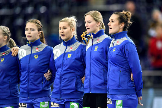 Sveriges Olivia Mellegård, Ulrika Toft Hansen, målvakt