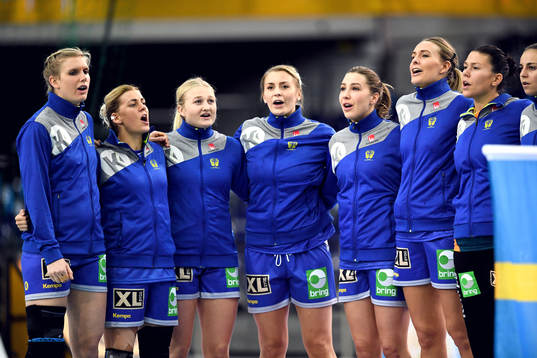 Sveriges Jenny Alm, Nathalie Hagman, Hanna Blomstrand,