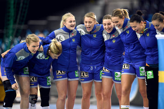 Sveriges Jenny Alm, Nathalie Hagman, Hanna Blomstrand,
