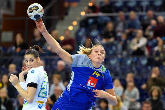 Sveriges Johanna Westberg i åttondelsfinalen mellan