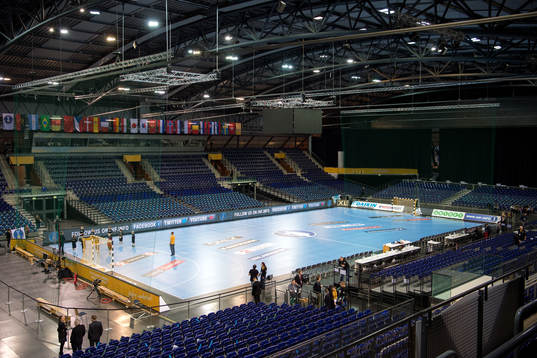 Interiör av Arena Leipzig