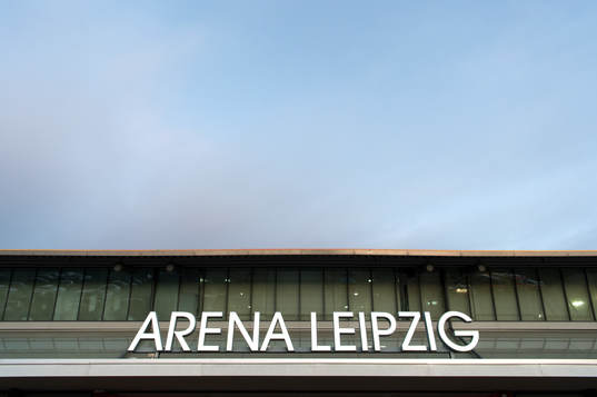 Exteriör av Arena Leipzig