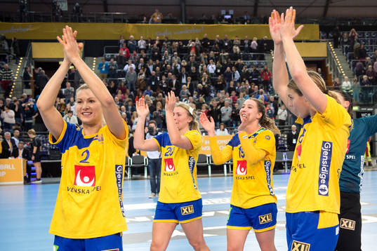 Sveriges Ulrika Toft Hansen, Isabelle Gulldén, Anna