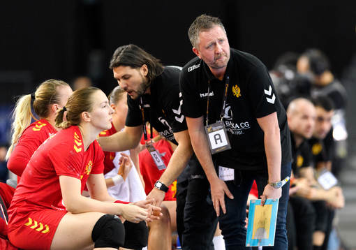 Montenegros förbundskapten Per Johansson i kvartsfinalen