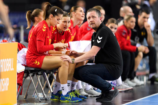 Montenegros förbundskapten Per Johansson i kvartsfinalen