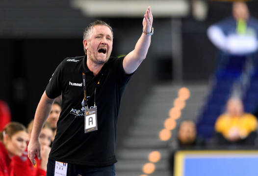 Montenegros förbundskapten Per Johansson i kvartsfinalen