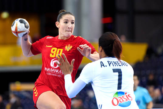Montenegros Milena Raicevic i kvartsfinalen mellan