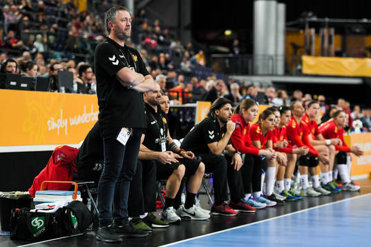 Montenegros förbundskapten Per Johansson i kvartsfinalen