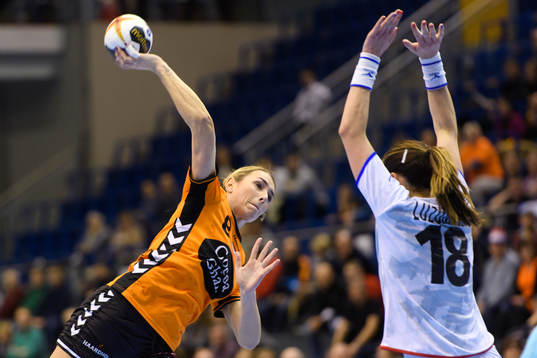 Nederländernas Lois Abbingh i kvartsfinalen mellan