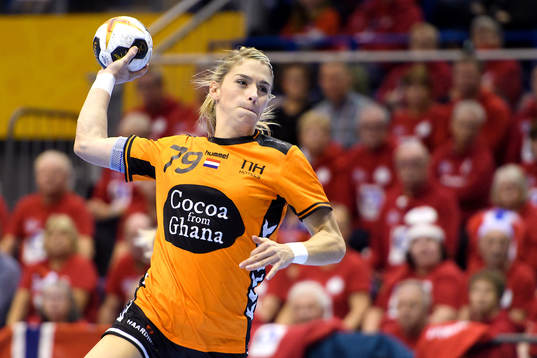 Nederländernas Estavana Polman i kvartsfinalen mellan