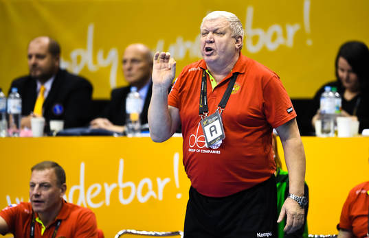 Rysslands förbundskapten Evgenii Trefilov i kvartsfinalen