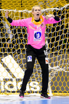 Norges målvakt Katrine Lunde i kvartsfinalen mellan Norge