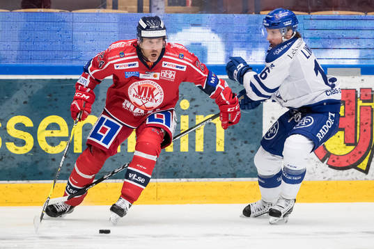 Västerviks Conny Strömberg och Leksands Fredrik Lindgren