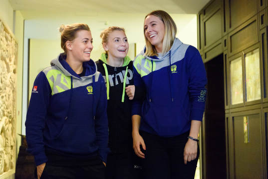 Nathalie Hagman, Isabelle Gulldén och Johanna Westberg på