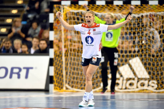 Norges Veronica Egebakken Kristiansen jublar