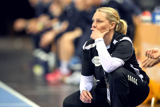 Nederländernas förbundskapten Helle Thomsen
