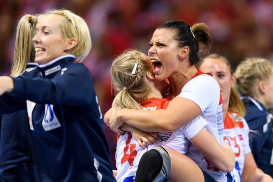 Norges Nora Mørk jublar