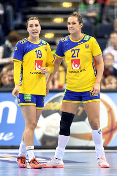 Sveriges Anna Lagerquist och Sabina Jacobsen