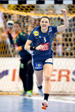 Frankrikes Blandine Dancette jublar