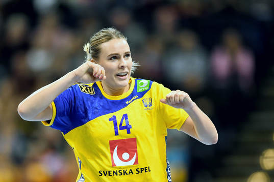 Sveriges Johanna Westberg jublar