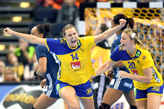 Sveriges Johanna Westberg jublar