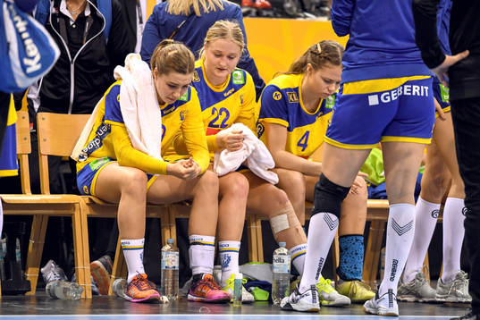 Sveriges Anna Lagerquist, Hanna Blomstrand och Olivia